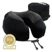 Cabeau Evolution(R) S3 Memory Foam Neck Travel Pillow Jet Black