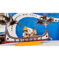 在飛比找蝦皮購物優惠-達悟勇士划拼板舟(含船花、人偶、船槳)/蘭嶼傳統工藝