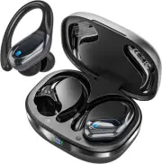 Wireless Earbuds Bluetooth Headphones 80hrs Playback Ear Buds Power Black