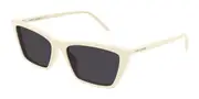 Saint Laurent SL 737 MICA THIN 005 Men's Sunglasses White Size 54