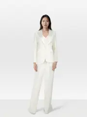 White Jacket Waistcoat & Trouser Set
