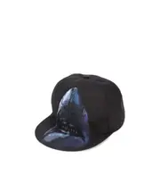 shark print cap One size Black