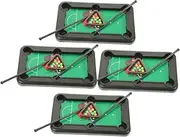 Mini Pool Table Game 4 in 1 Set Boys and Girls Billiards Table Portable Mini Billiards for Indoor Play