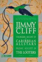 Jimmy Cliff - #42 - 1988 - The Fillmore - Never Rolled Poster