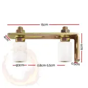 LockMaster Roller Guide Gate Opener Track Stopper Sliding Hardware Kit