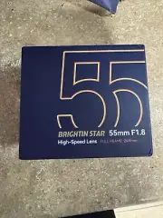 Brightin star 55mm f/1.8 Full Frame Manual Lens for Canon RF Mount Camera EOS-R