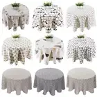 Japan Style Tablecloth Cotton Linen Round Tablecloth Nordic Table Covers Wedding