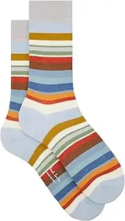PS Paul Smith Women's Jodie Stripe Socks, Turquoise, One Size, Turquoise, One Size