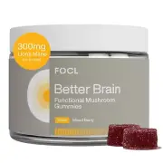 FOCL Lions Mane Mushroom Gummies - Mushroom Supplement for Brain Function Foc...