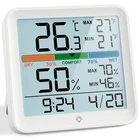 Digital LCD Thermo-Hygrometer Alarm Clock Indoor Thermometer & Humidity Meter