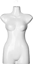 Hanging Mannequin Torso Female Clothes Shirt Display Rack, Mannequin Hanger Women Body Torso Dress Form