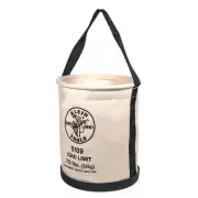Klein Tools Canvas Bucket Bag Tool Storage Organizer Tote Electrician Lineman