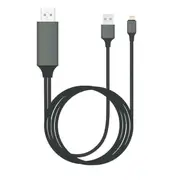 [GEN-CABLIGHTNINGTV-2] Generic Plug & Play Lightning to HDMI 2m Cable for iPhone & iPad