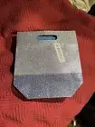 Bath & Body Works Gift Bag Silver Sparkle Glitter NEW