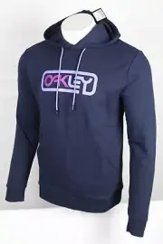 Oakley Men's Hoodie Locked In B1B Pullover Sweatshirt Fathom Lilac