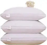Pillow Bedding Household Pillow Single Pillow Adult Pillow Neck Pillow Pair Pillow (Color : White, Size : Medium)