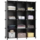 Closet Organizer, 12-cube Closet Organizers and Storage, Portable Closet Stor...