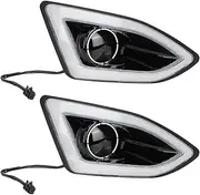 Brilluxa 1 Pair LED Fog Lights Front Left Right Daytime Running Lamp Replacement for Ford Edge 2015‑2018 Fog Lamp Driving Lamp Waterproof Car LED Lamp