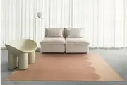 Atalaya Printed Peach Washable Rug
