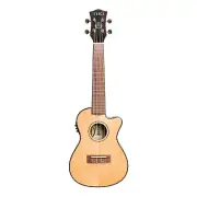 Tiki '22 Series' Spruce Solid Top Electric Cutaway Concert Ukulele with Hard Cas