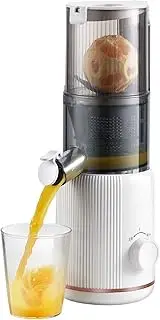 92MM Diameter Slow Juicer, Cold Press Juicer Citrus Juicer Portable Blender, Easy to Clean, BPA Free,White