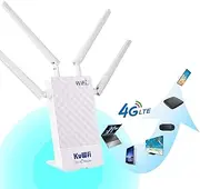 [KuWFi] 4G LTE CPE Router with SIM Card Slot Outdoor Waterproof 150Mbps CAT4 Routers IP Camera Outside WiFi Work with Optus Telstra Virgin Mobile