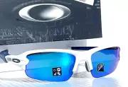 Oakley FLAK XXS YOUTH Matte White PRIZM Sapphire Blue Lens Sunglass OJ9008-07