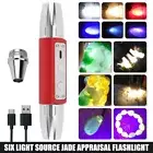 365nm/395nm UV Light White Yellow BLUE LED Flashlight Blacklight Gemologist Tool