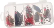 MOBUTOFU Fishing Lures Kit 10pcs Spinnerbait Lures Realistic Simulation Baits for Types of Fishing