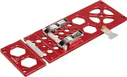 DDWT Upgraded 340mm Track Saw Square Right Angle Circular Saw Guide Rail Angle Stop Accessories Compatible with Festool & Makita Guide Rail (Red) (DD-221227)