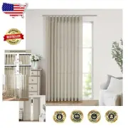 Sand Pinch Pleated Semi-Sheer Curtains - Elegant Light Filtering Drapes 108"