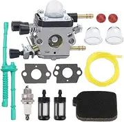 Carburetor with Fuel Line Kit Replacement for Stihl 45 55 65 85 SH55 42291200606 C1Q-S68G Leaf Blower