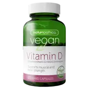 Naturopathica Vegan Vitamin D 60 Capsules Supports Healthy Immune System