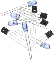 BRIGHTFUFU 5 Set Ir Receiver Diodes with Emitter Frequency Operate Distance Receiver Angle Degrees Total