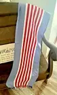 Patriotic Stripes Memorial Day 4th July Red White 13" x 68" Table Runner U119