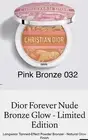 Dior Forever Nude Bronze Tan-Effect Powder 032Pink Bronze NIB & Gift Bag/ribbon