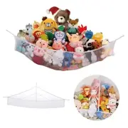 Stuffed Animal Net Hammock Corner (Min 3’6” Right-angled Corner X-Large White