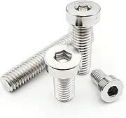 1/5/10/50pcs M3 M4 M5 M6 M8 M10 M12 304 A2-70 Stainless Steel Hex Hexagon Socket Thin Low Short Profile Head Allen Cap Bolt Screw (Color : 8mm_10pcs M5)