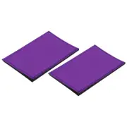 Solid Purple Flag Patch Embroidered Patches 3.15x1.97" for Vest Clothes,2 Pcs