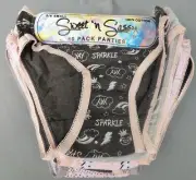 10 Pack Girls Sweet and Sassy Panties Small or Medium