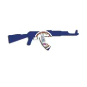 Virginia State Shape AK-47 Sticker