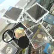 10 x 40mm Square Adjustable Coin Capsule Holder, Aussie Seller!