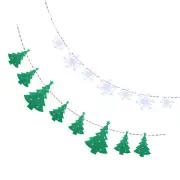 3 Meters Christmas Bunting Flag Garlands Holiday Decorations Banner
