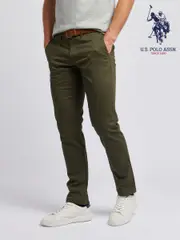 U.S. Polo Assn. Green Mens Classic Chinos Trousers (N98185) | $150