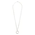 [Mm6 Maison Margiela] Mm6 Maison Margiela Logo Ring Pendant Necklace ONE SIZE SILVER