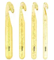 Huge Crochet Hook Set Size 12mm(O)/15mm(P/Q)/20mm(S)/25mm(U) Large Crochet Ho...
