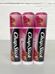Juicy Grape CHAPSTICK Lip Balm 3 PACK FREE SHIPPING QUANTITY DISCOUNTS