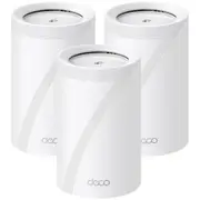 TP-Link Deco BE65 Pro (BE11000) Tri-Band WiFi 7 Whole Home Mesh System - 3 Pack 5GbE x2 / 2.5GbE x1 / USB 3.0 x1 [Deco BE65 Pro(3-pack)]