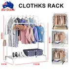 Clothes Storage Rack Garment Rail Stand Wardrobe Shoe Organiser Hanger Shelf AUS