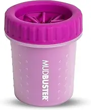 Dexas MudBuster Portable Dog Paw Washer/Paw Cleaner, Small, Fuchsia